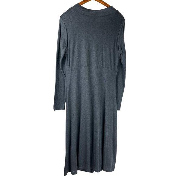 FALL Back to School Minimalist Luxury BODEN Grey Knit Maxi Dress, Women's 10L - Picture 11 of 16